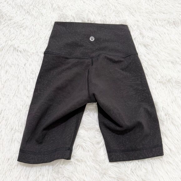 Women Lululemon Wunder Train High Rise Running Short 8" in Crunch Black Size 0 - Picture 4 of 8